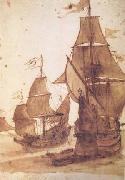 Claude Lorrain Two Frigates (mk17) oil painting reproduction